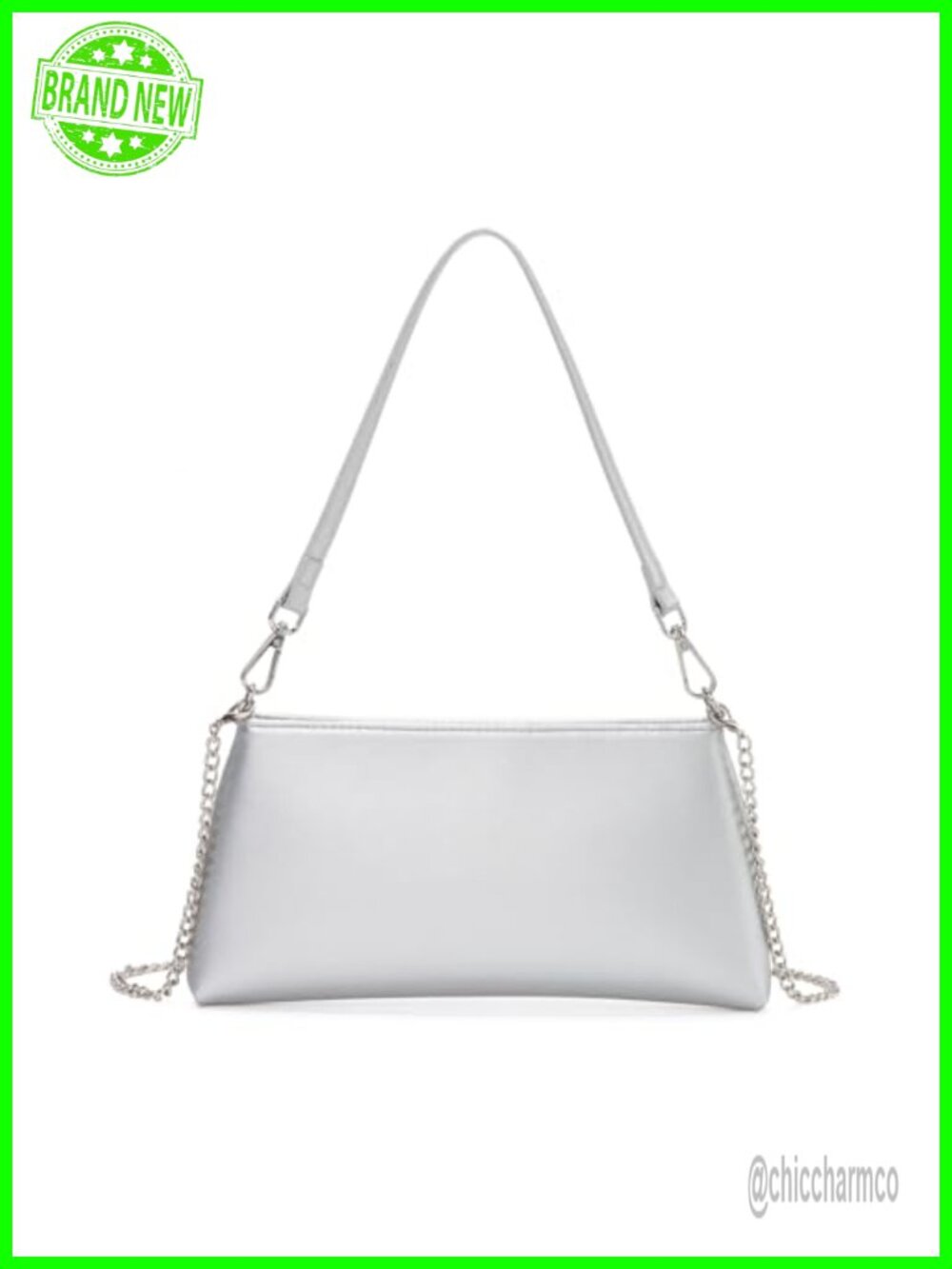 PU Leather Evening Clutch Handbag Chain Shoulder Bag Wedding Party Purse